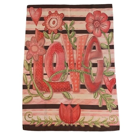 SET of 4 28 x 40 Garden Flags Halloween Valentines Spring Welcome - Picture 2 of 5